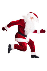 Santa Claus jumping