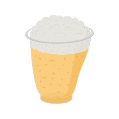 Beer in plastic cups