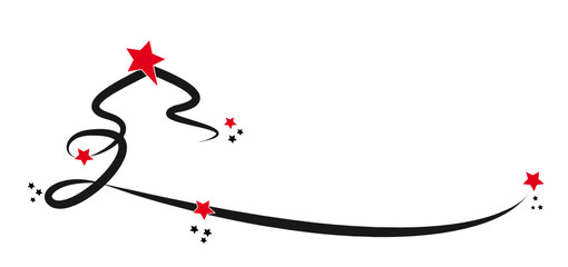 weihnachtsbaum schwarz/rot