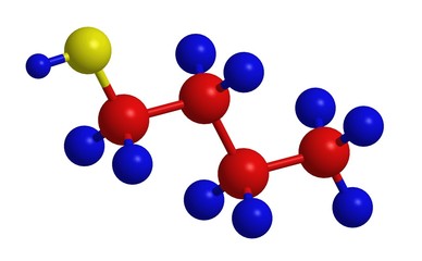 Butanol (n-butanol) - molecular structure