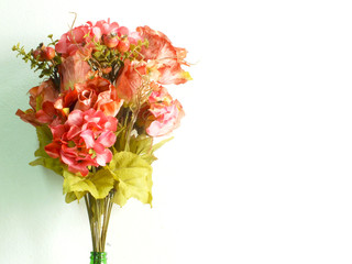 decoration artificial flower at home