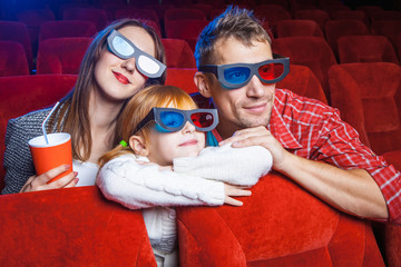 Obraz premium The spectators in the cinema