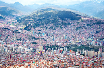 Cityscape of La Paz, Bolivia