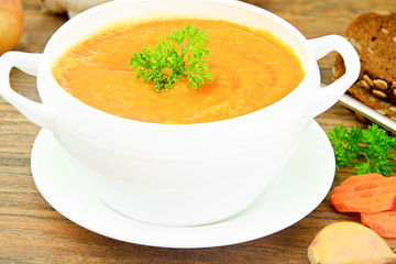 Carrot Cream Soup Diet Food