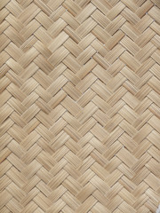close up woven bamboo pattern