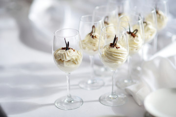 Traditional italian cream cheese dessert