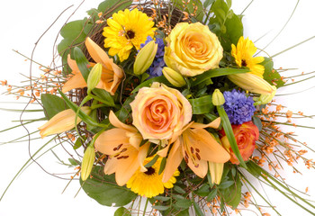 Bunter Blumenstrauß im Frühling für Muttertag und Valentin