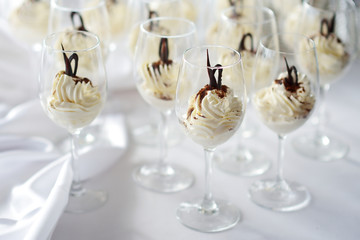 Traditional italian cream cheese dessert