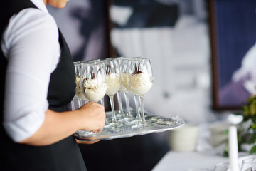 Traditional italian cream cheese dessert