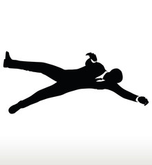 silhouette of businessman