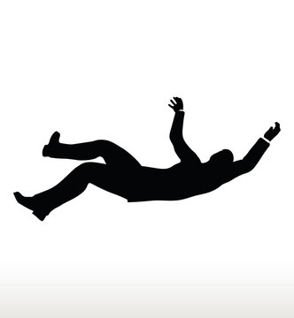 silhouette of businessman