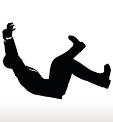 silhouette of businessman