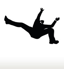 silhouette of businessman