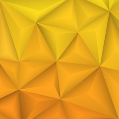 Abstract geometrical yellow background. Vector Illustration