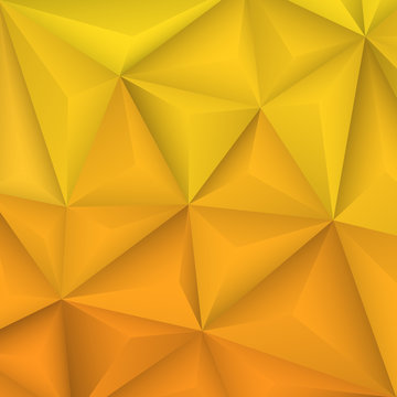 Abstract geometrical yellow background. Vector Illustration © unscrew