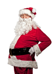 santa claus portrait on white