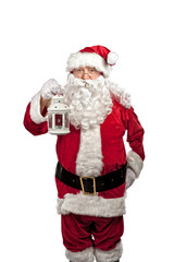 santa claus portrait on white