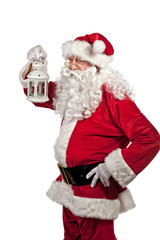 santa claus portrait on white