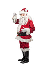 santa claus portrait on white