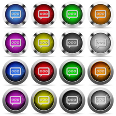 Working chat button set
