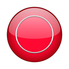 Red button in silver frame