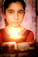 Girl child praying