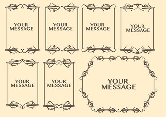 Vintage decorative design border