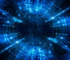 Best Internet Concept of global business.Technological backgroun