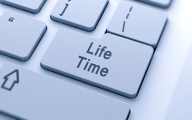 Life time word button on computer keyboard