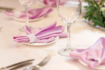 wedding decoration, table setting