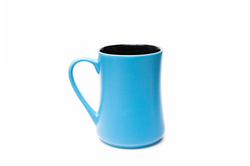 Blue cup  isolate
