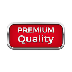 Red premium quality plate in silver frame