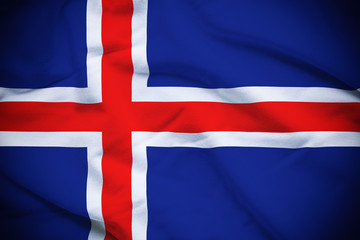 Fototapeta premium Iceland Flag