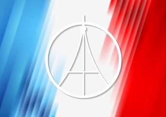 Pray for Paris. French flag colors