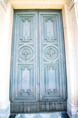old door in italy land europe   historical gate