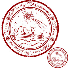 Vector grunge Christmas stamp