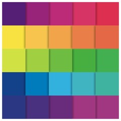Rainbow Square Vector Illustration Background Abstract
