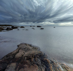 Landscape of White Sea. Belomorsk Russia