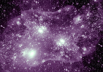 galaxy in a free space