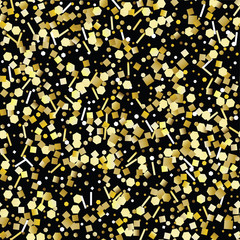 Glitter golden seamless texture.