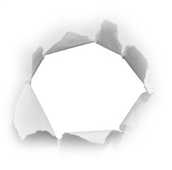 Ripped paper, space for copy