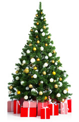 Christmas tree with gift boxes