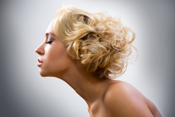 Face of beautiful young woman