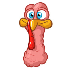 Thanksgiving turkey mascot. Vector character