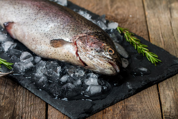 fresh trout with rosemary and lemon