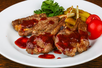 Grilled lamb chops