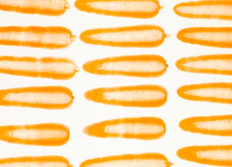 carrot slice pattern arranged longitudinally