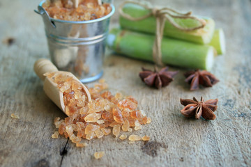 Organic cane sugar brown