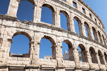 Obraz premium Pula is the largest city in Istria (arena)