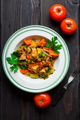 Meat stew with vegetables